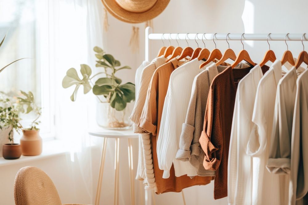 Clothes closet dress rack. AI generated Image by rawpixel.