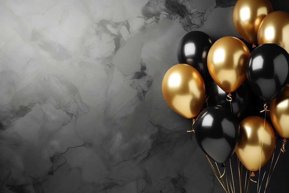 Balloons balloon backgrounds black. AI generated Image by rawpixel.