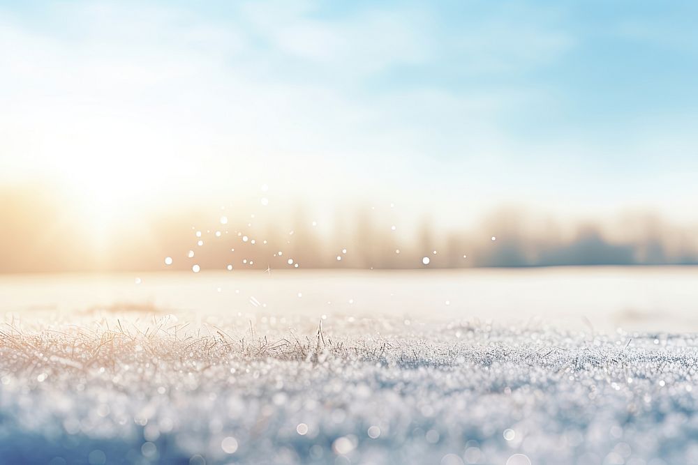 Beautiful Winter landscape snow backgrounds sunlight. AI generated Image by rawpixel.