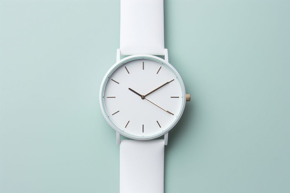 White watch wristwatch accuracy deadline. AI generated Image by rawpixel.