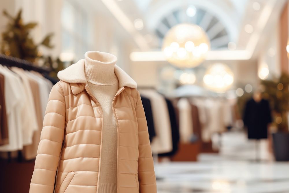 Clothing shopping fashion jacket. AI generated Image by rawpixel.