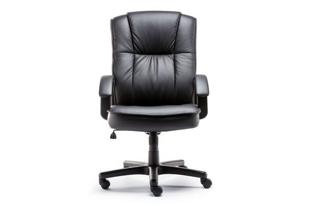 Office chair furniture white background technology. AI generated Image by rawpixel.