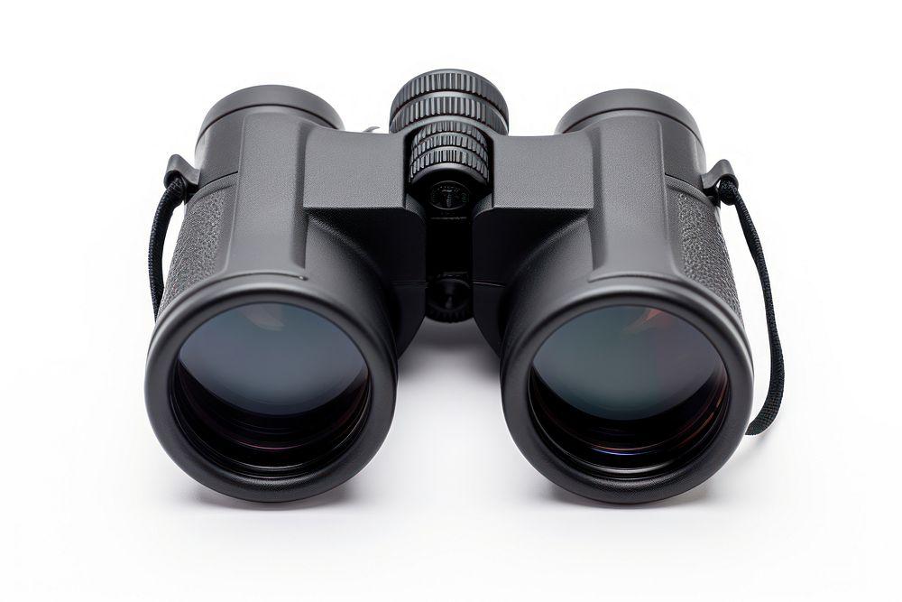 Binocular binoculars white background camera. AI generated Image by rawpixel.