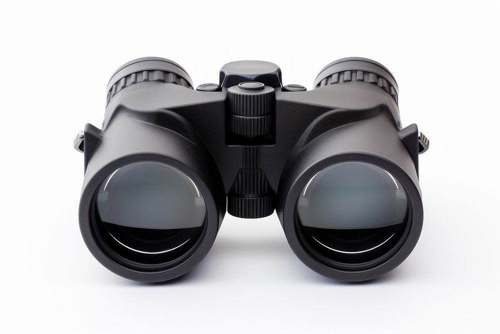 Binocular binoculars camera white background. AI generated Image by rawpixel.