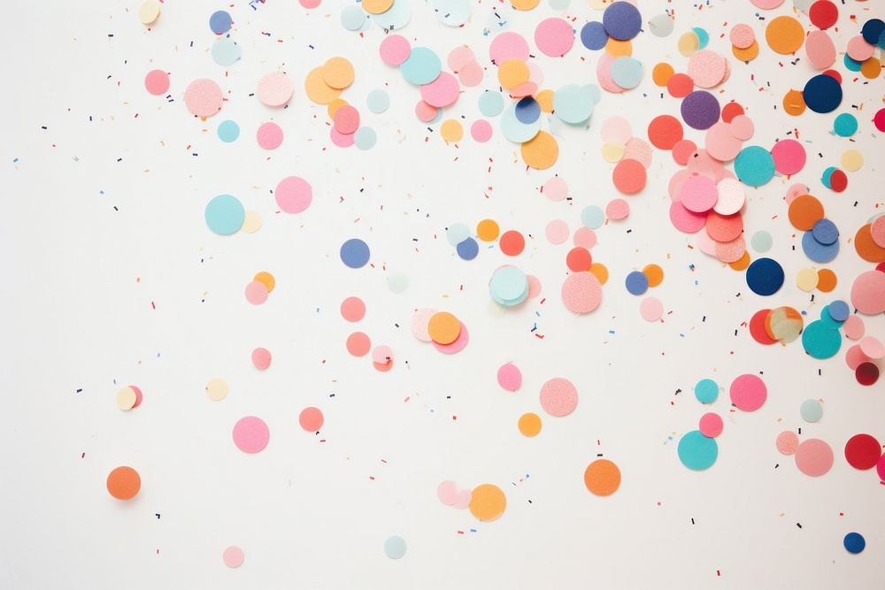Confetti backgrounds celebration splattered. AI generated Image by rawpixel.