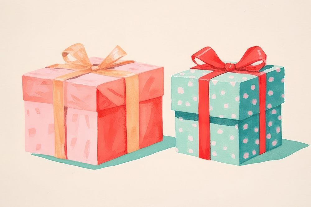 Christmas gift boxes paper art celebration. AI generated Image by rawpixel.