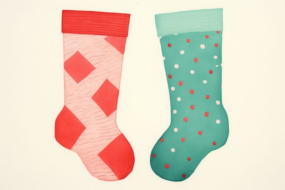 Christmas stockings christmas art christmas stocking. AI generated Image by rawpixel.