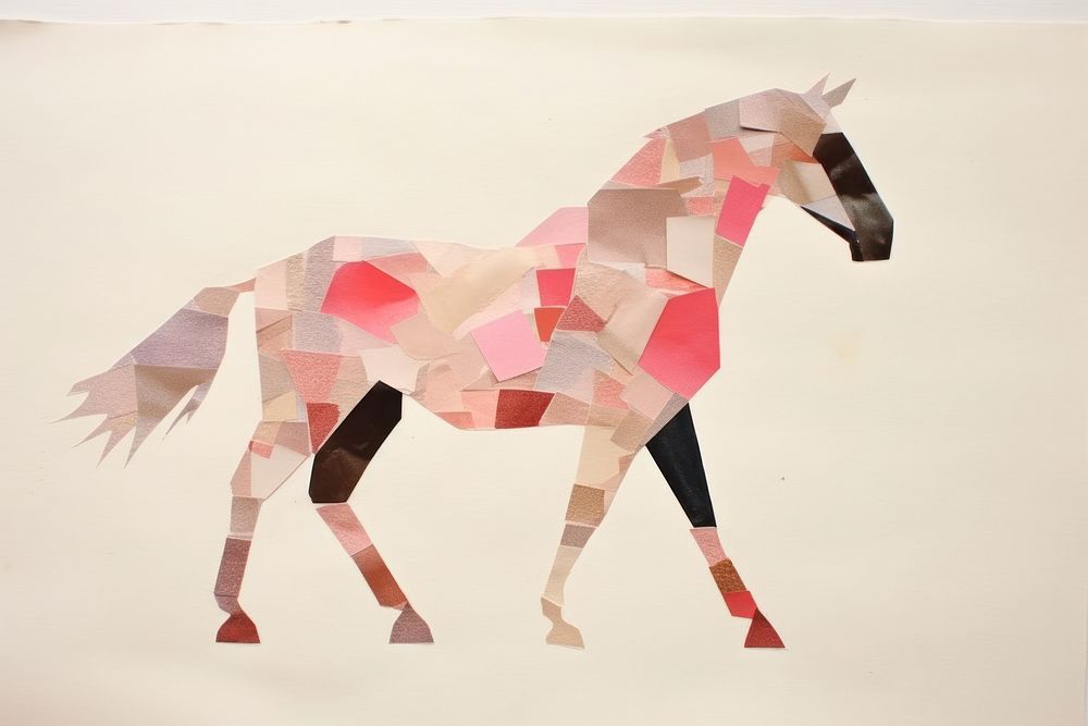 Horse art origami animal. AI generated Image by rawpixel.