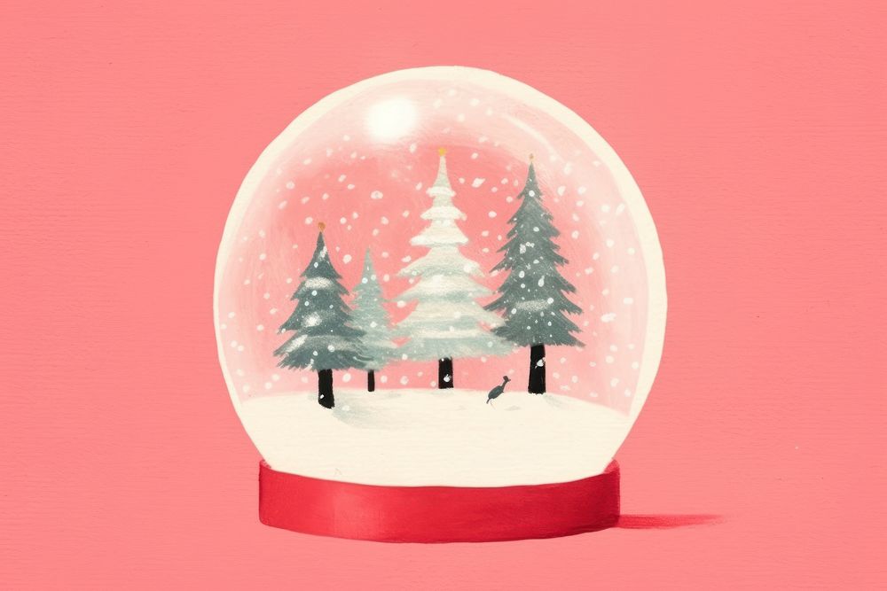 Snow globe christmas transparent celebration. AI generated Image by rawpixel.