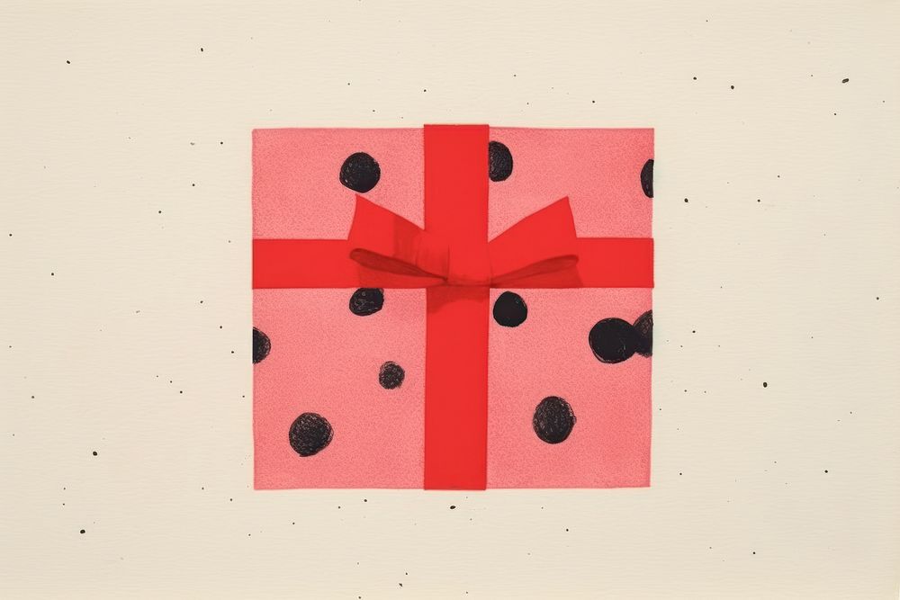 Christmas gift paper art rectangle. AI generated Image by rawpixel.