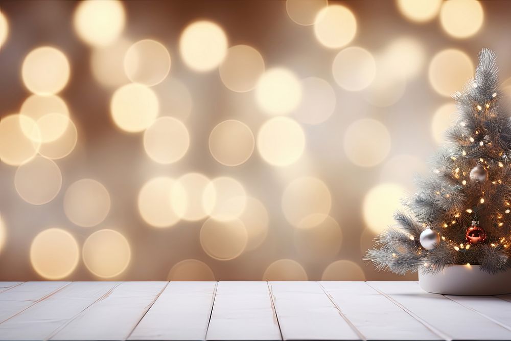 Christmas backgrounds ornament light. AI generated Image by rawpixel.