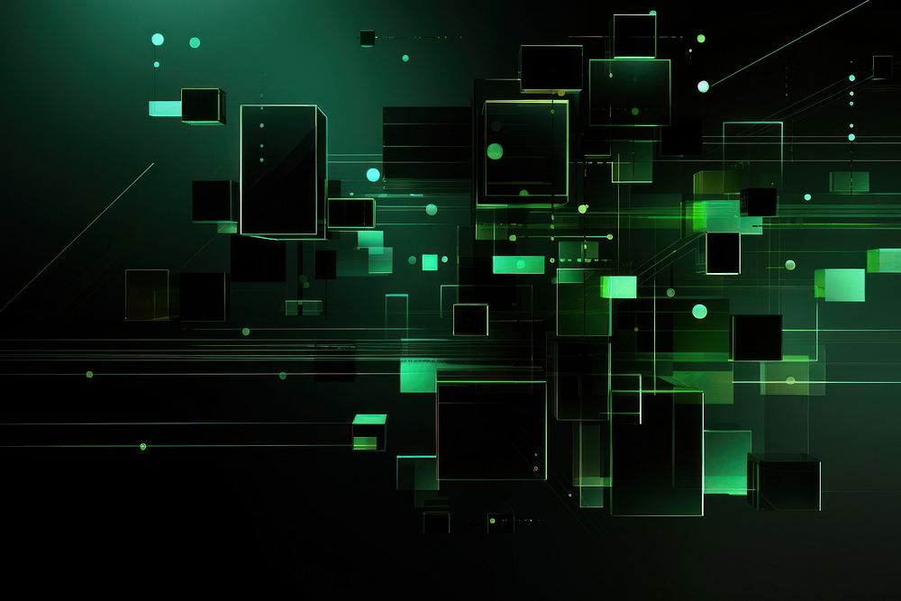 Green backgrounds technology abstract. AI generated Image by rawpixel.