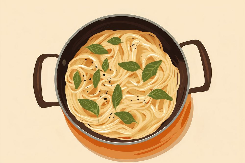 Cooking pasta food meal dish. AI generated Image by rawpixel.