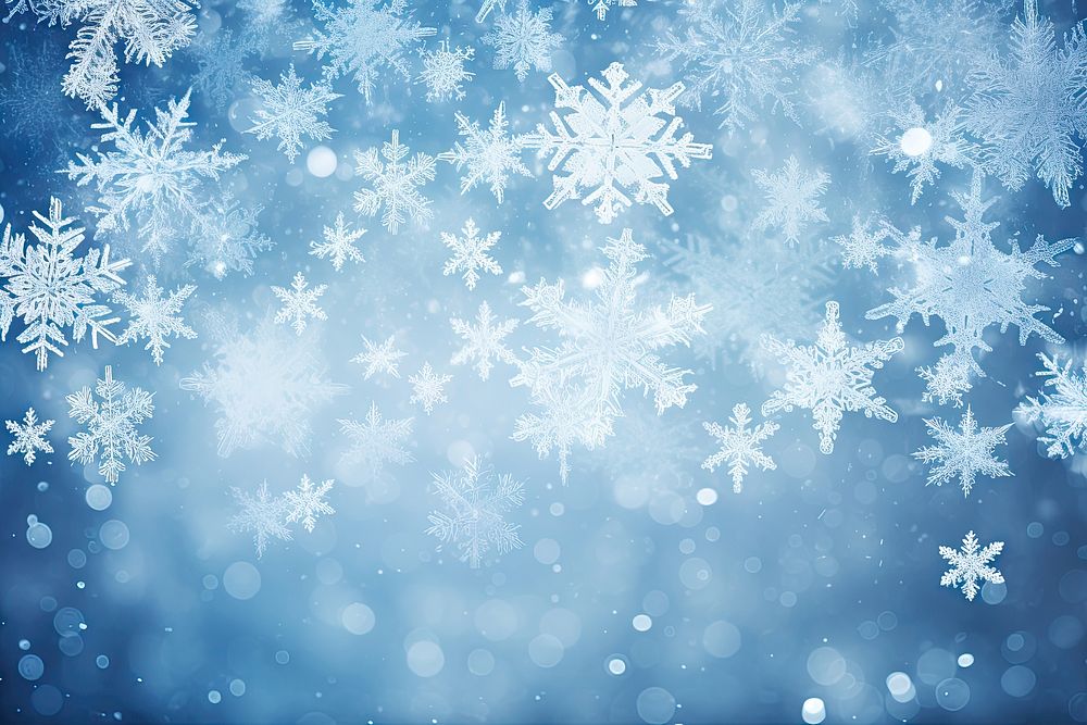 Snowflakes backgrounds nature white. AI generated Image by rawpixel.