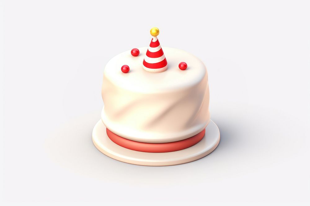 A new year cake dessert icing cream. AI generated Image by rawpixel.