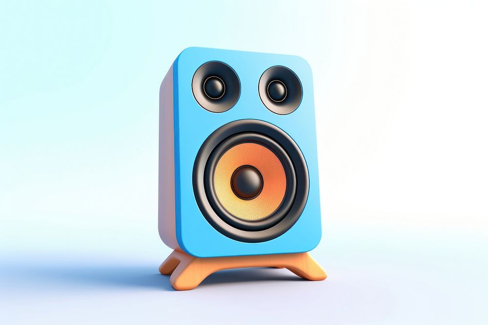 A speaker electronics cartoon white background. AI generated Image by rawpixel.