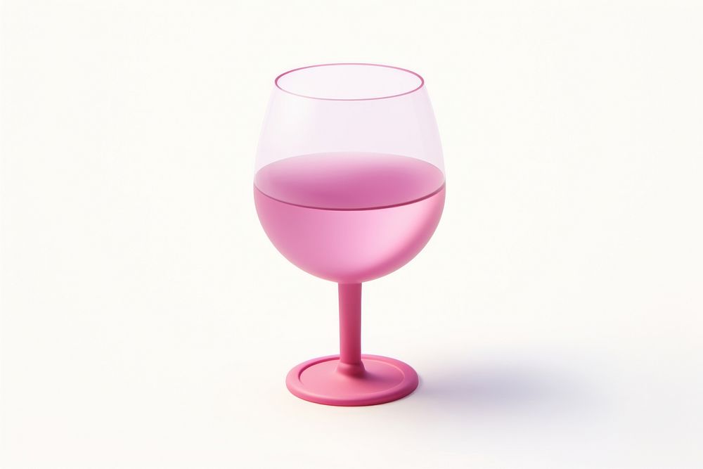 A wine glass drink white background refreshment. AI generated Image by rawpixel.