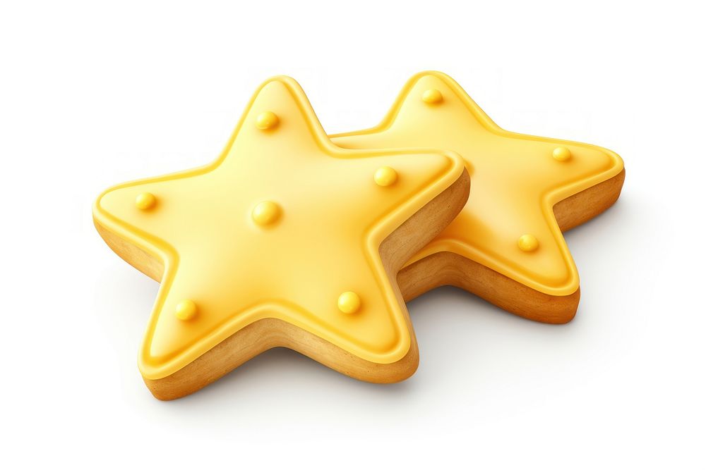 Sugar cookies icing dessert biscuit yellow. AI generated Image by rawpixel.