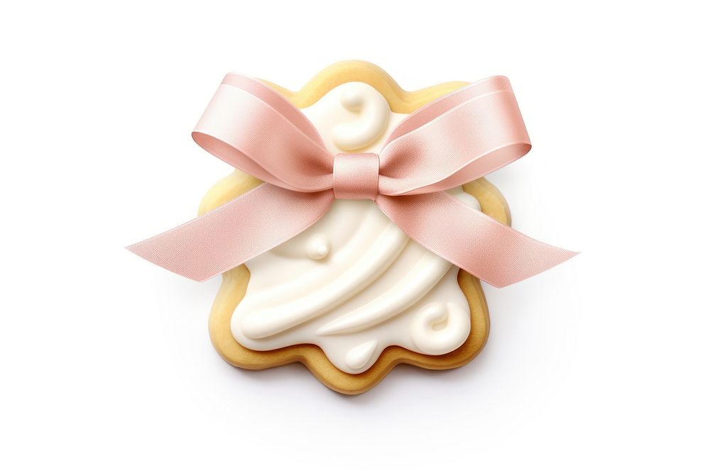 Sugar cookies icing dessert ribbon cream. AI generated Image by rawpixel.