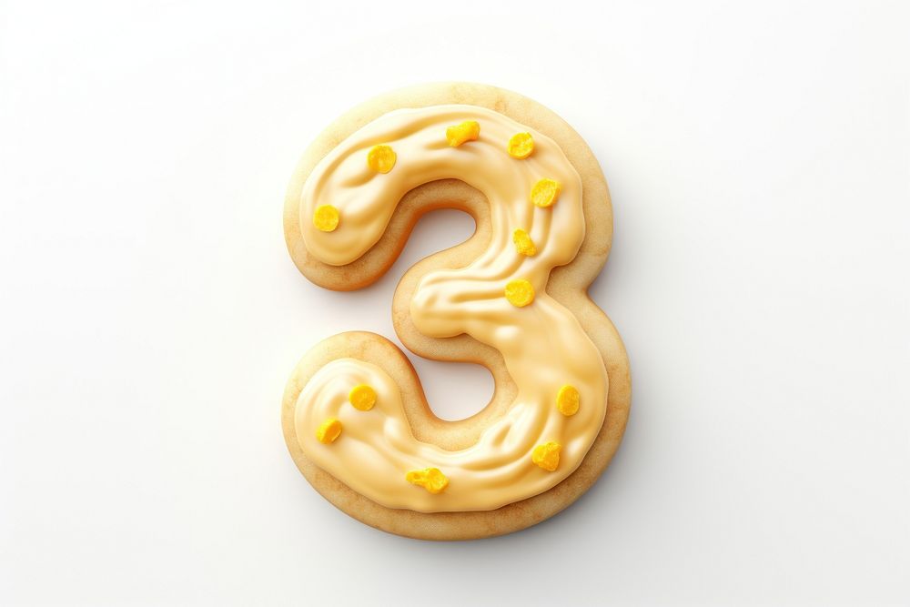 Sugar cookies icing dessert number shape. AI generated Image by rawpixel.