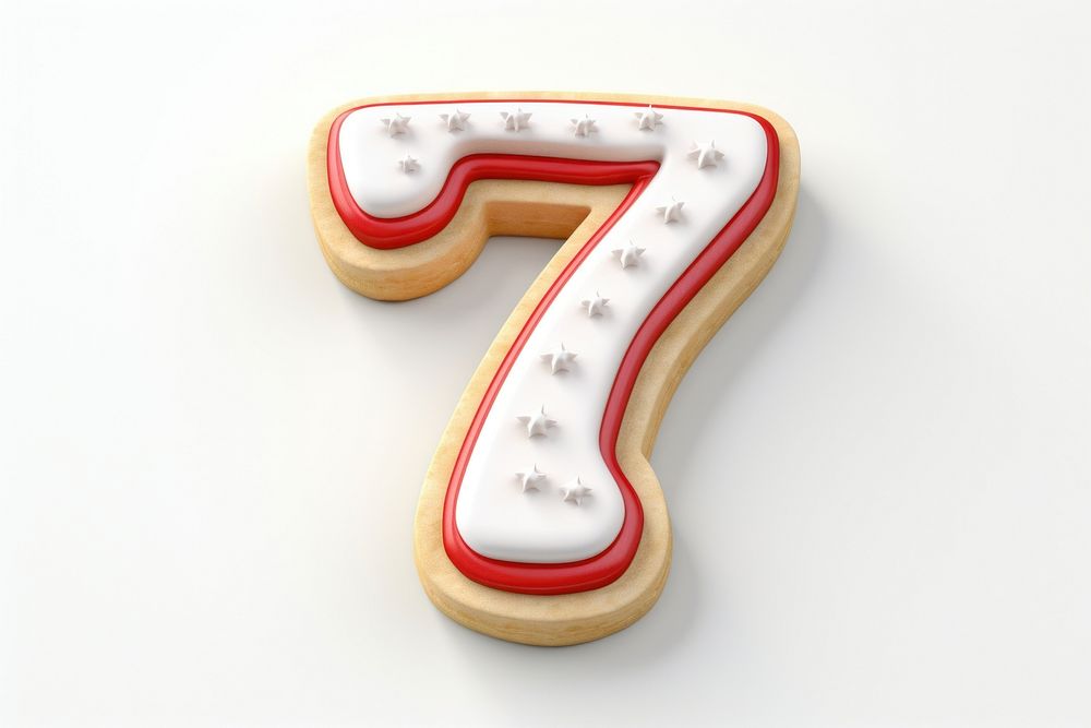 Number dessert cookie shape. AI generated Image by rawpixel.