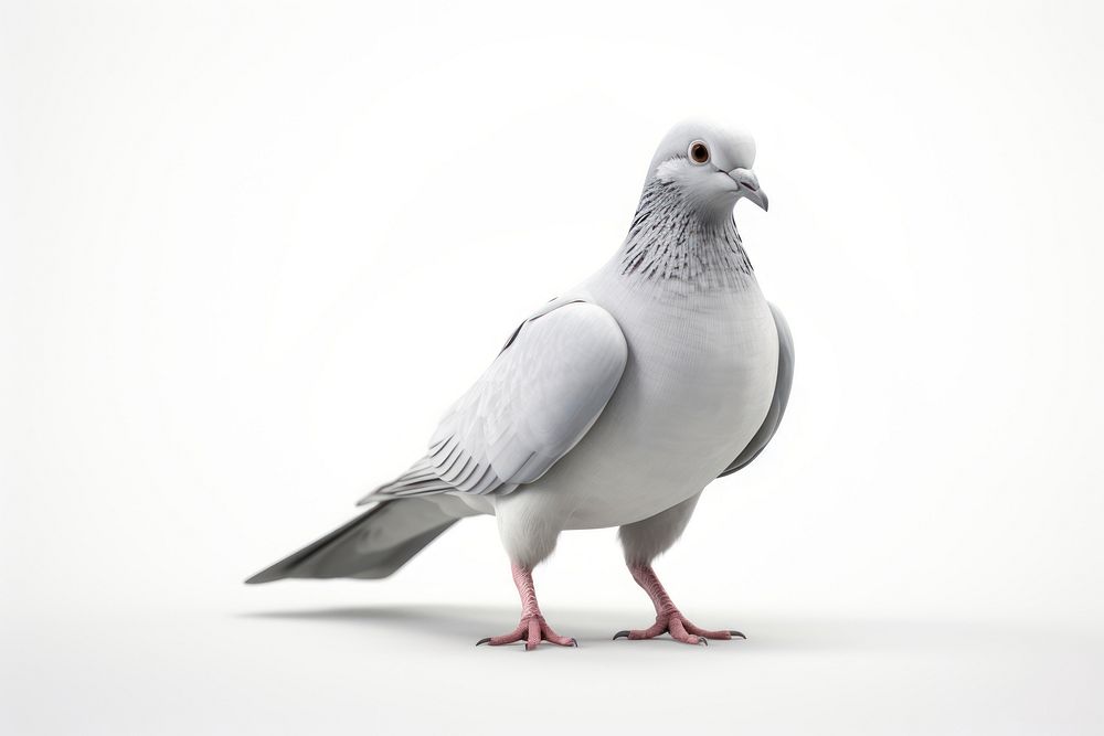 Dove Walking animal pigeon white. AI generated Image by rawpixel.