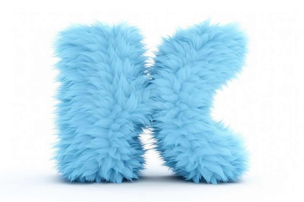PNG Alphabet F shape white blue fur. AI generated Image by rawpixel.