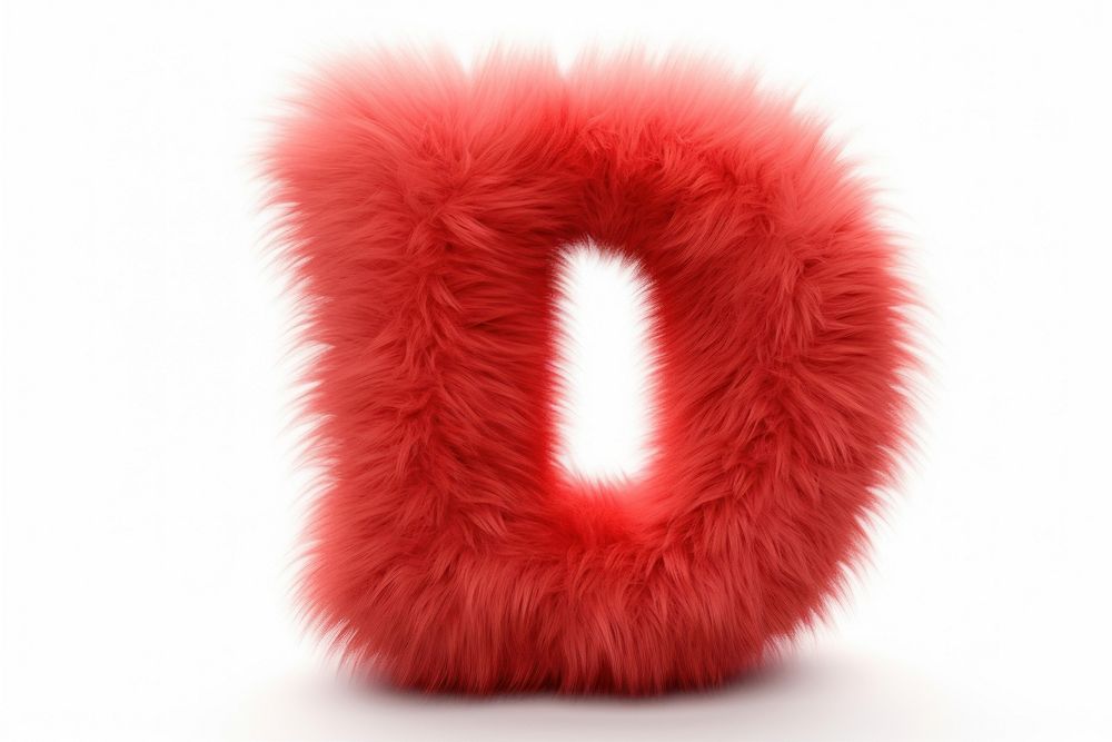 PNG Alphabet I shape fur red white background. AI generated Image by rawpixel.
