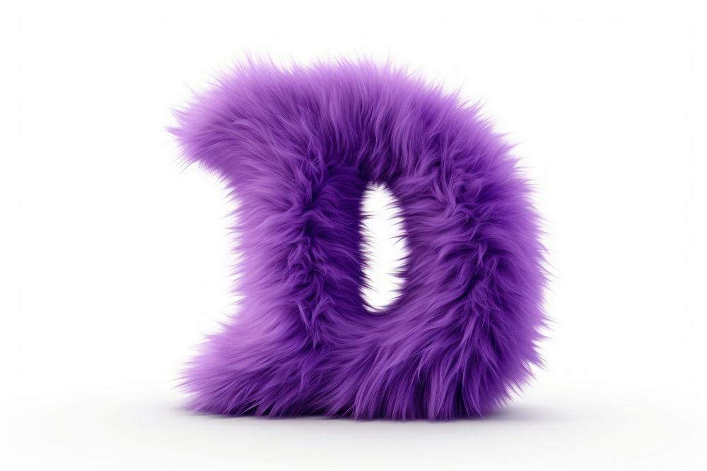 PNG Alphabet J shape purple fur white background. AI generated Image by rawpixel.