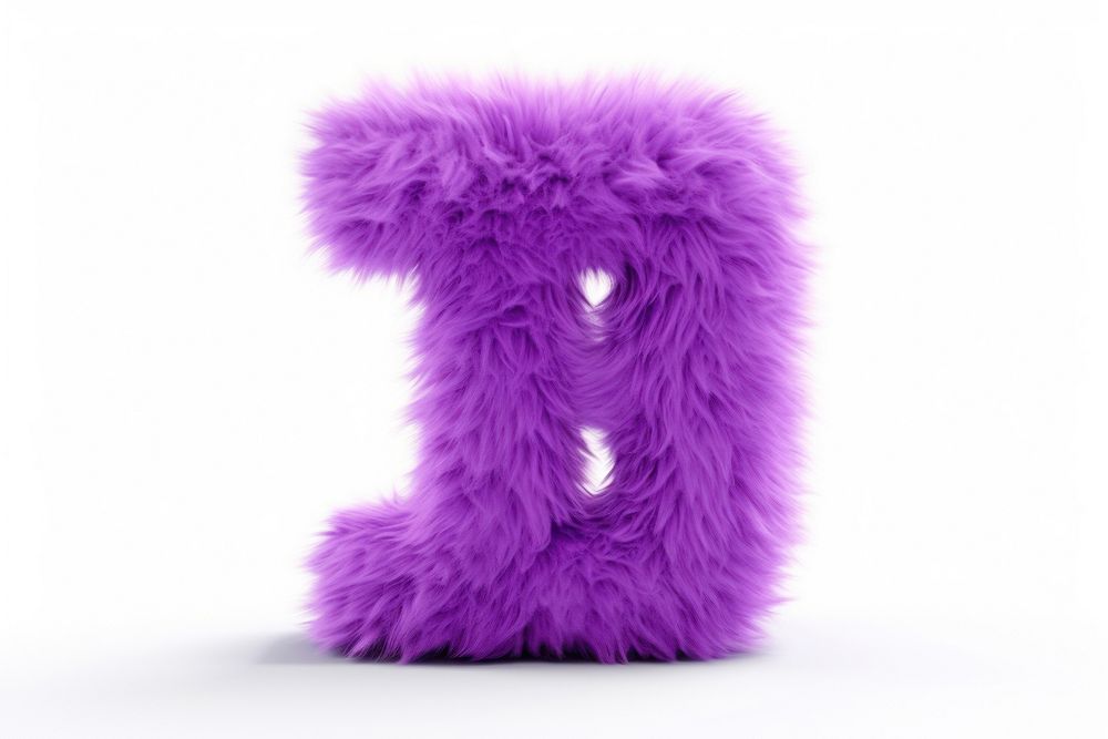 PNG Alphabet T shape purple toy fur. AI generated Image by rawpixel.