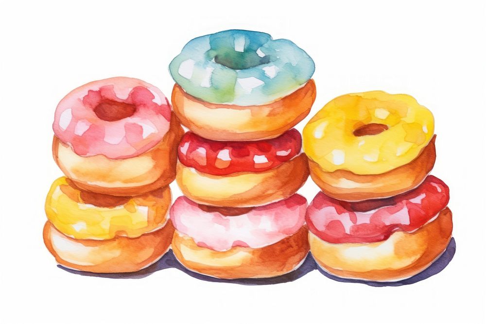 Hanukkah jelly donuts sufganiyot food confectionery freshness. AI generated Image by rawpixel.