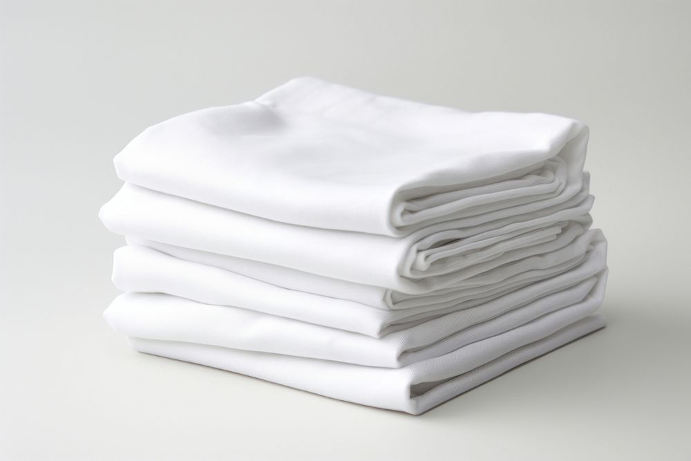 White teeshirt napkin folded simplicity. AI generated Image by rawpixel.