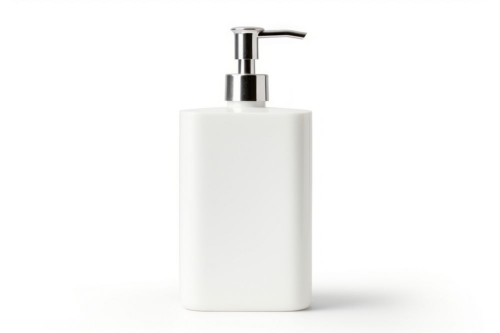 White dispenser bottle white background simplicity container. AI generated Image by rawpixel.
