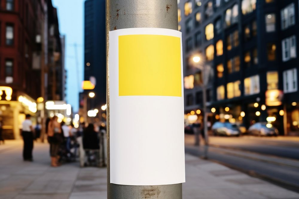 Stickers outdoors street city. AI generated Image by rawpixel.