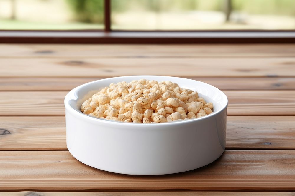 Food bowl popcorn wood. AI generated Image by rawpixel.