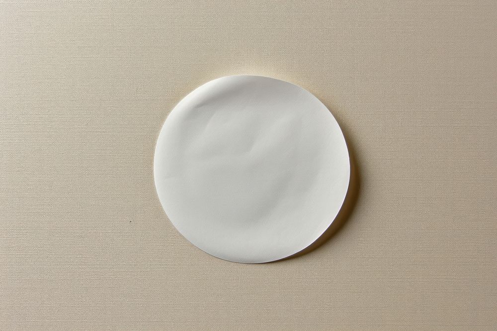 Sticker porcelain white simplicity. AI generated Image by rawpixel.