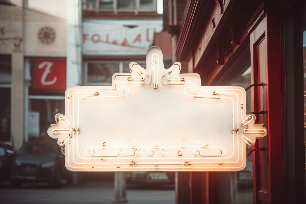 Vintage sign architecture building city. AI generated Image by rawpixel.