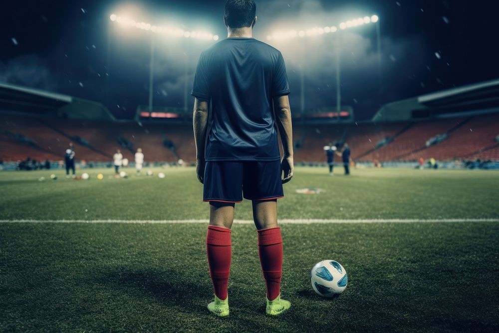 Football sports player adult. AI generated Image by rawpixel.