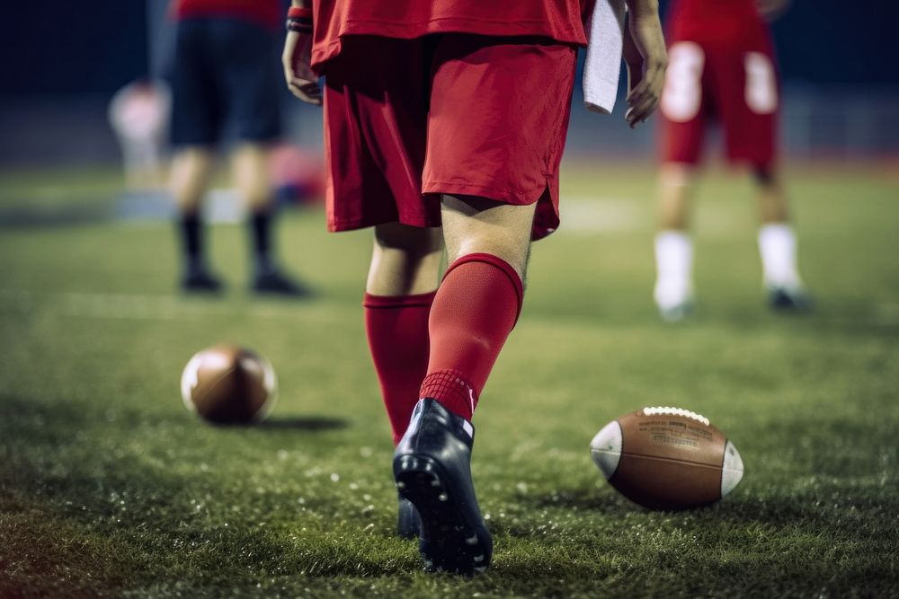 Football sports soccer player. AI generated Image by rawpixel.