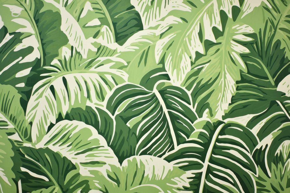 Jungle pattern nature plant. AI generated Image by rawpixel.