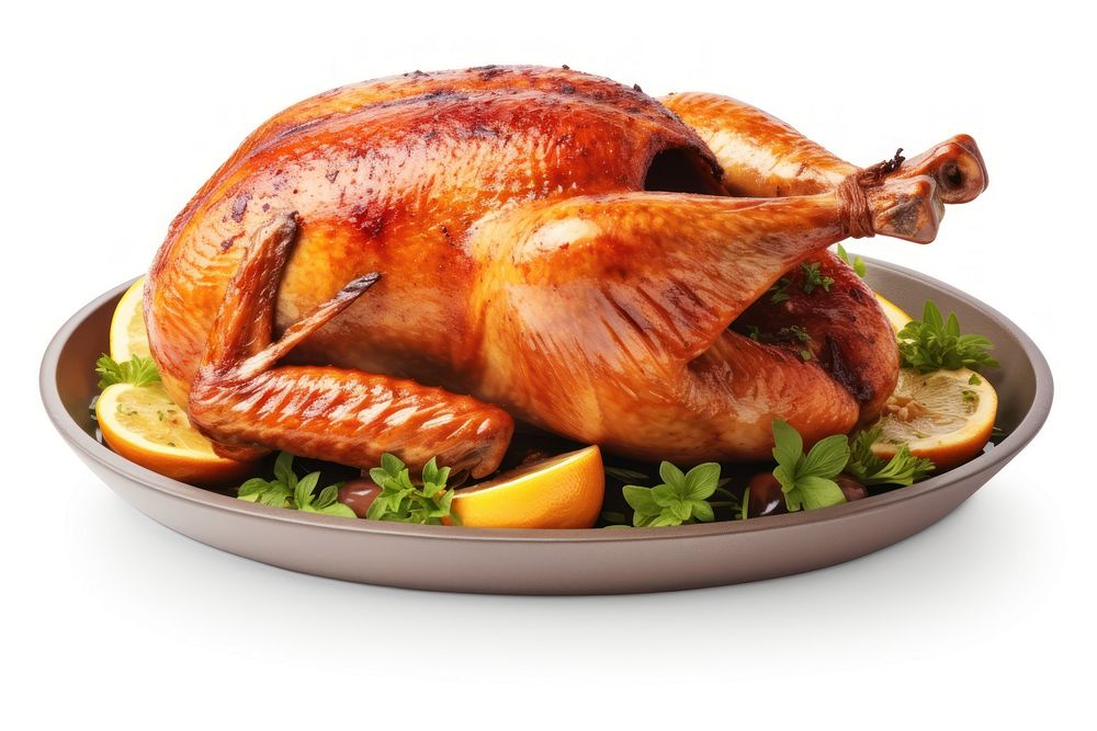 Roast turkey dinner meat food. AI generated Image by rawpixel.