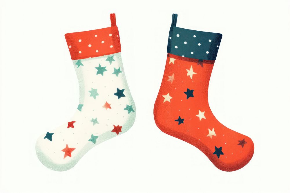 Christmas socks celebration decoration clothing. AI generated Image by rawpixel.