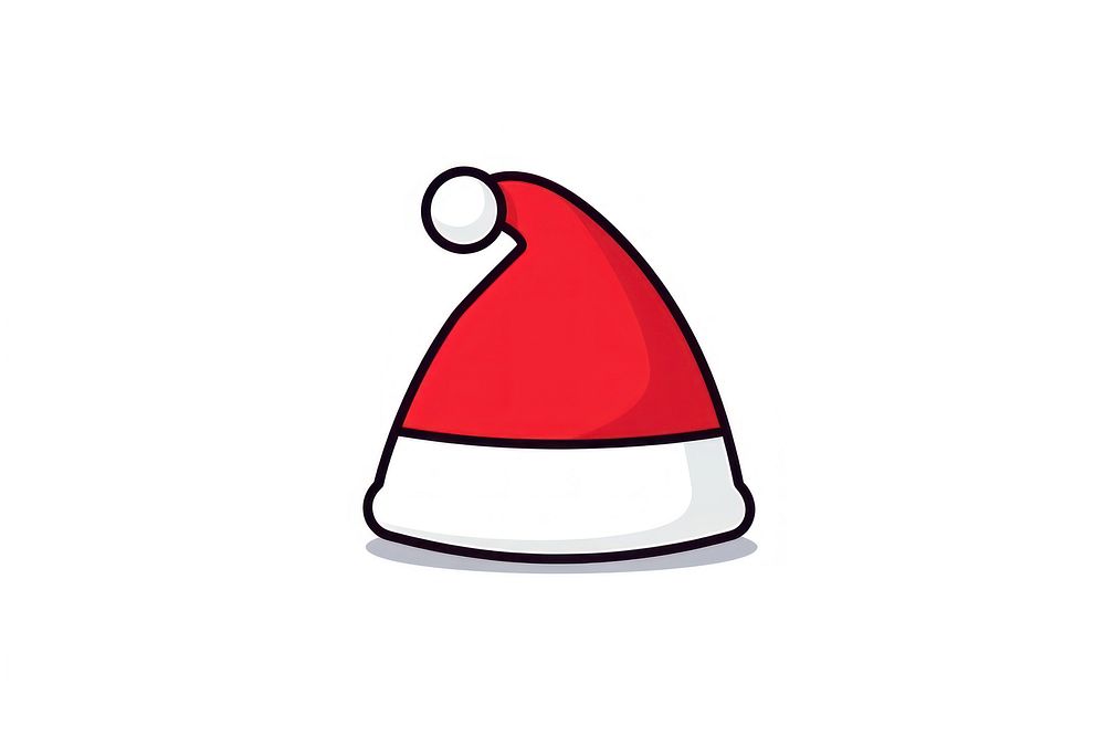Christmas hat white background celebration tradition. AI generated Image by rawpixel.