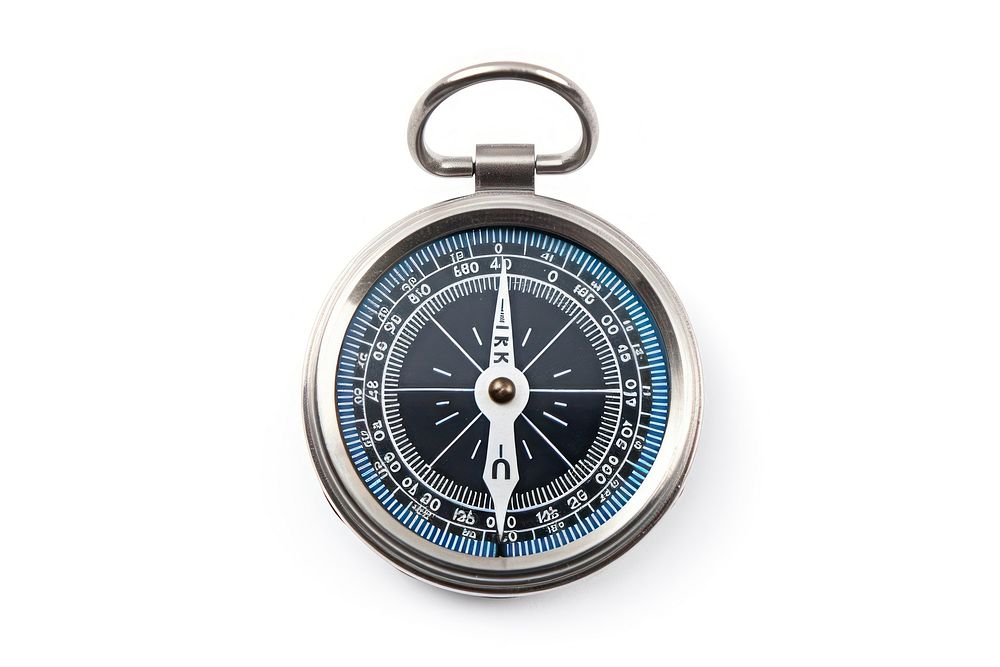 Jewelry compass locket white background. AI generated Image by rawpixel.