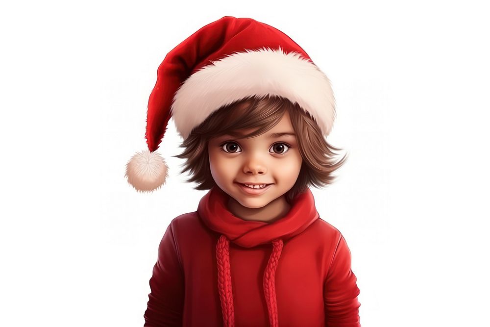 Christmas portrait baby red. AI generated Image by rawpixel.
