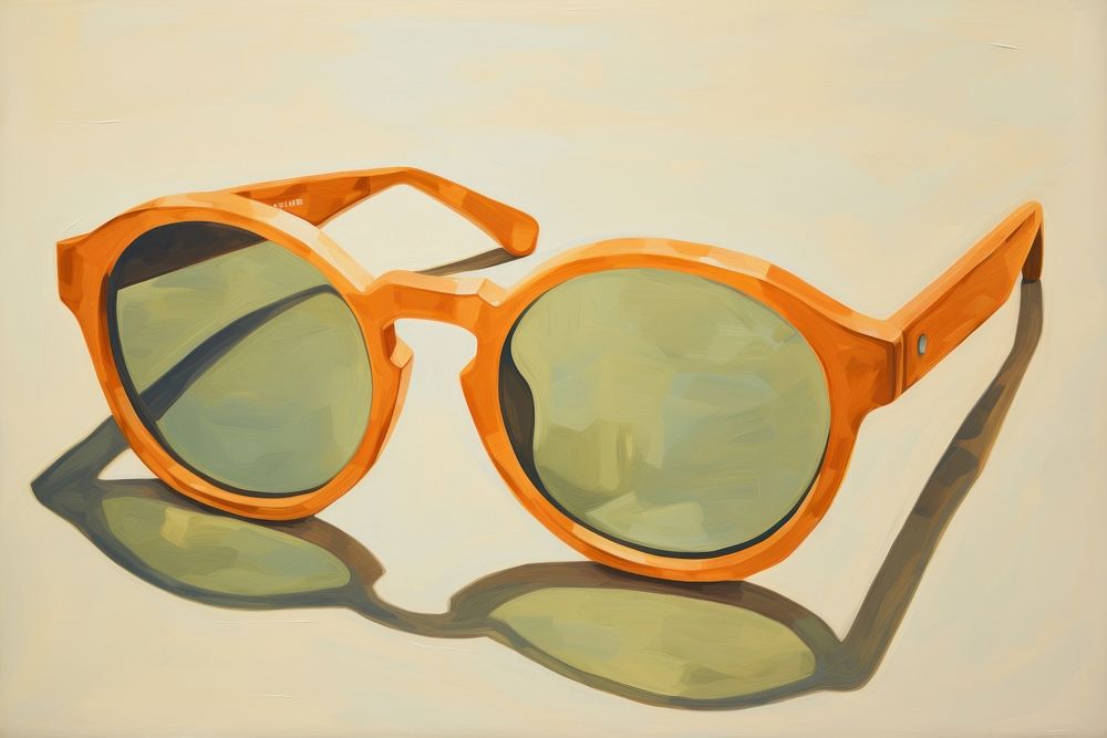 Sunglasses painting accessories accessory. AI generated Image by rawpixel.
