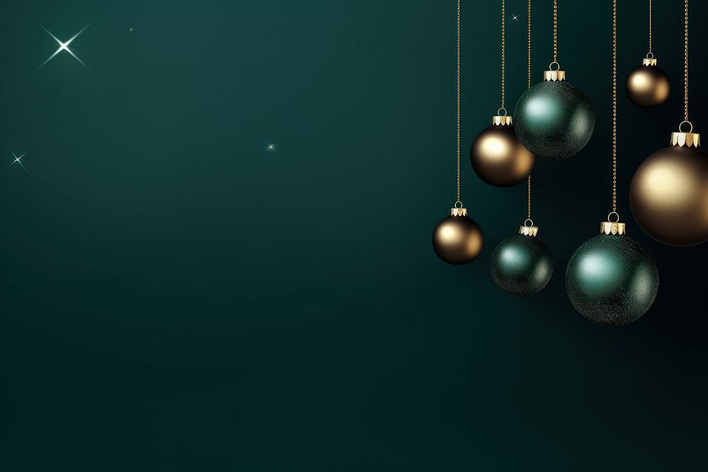 Christmas backgrounds sphere green. AI generated Image by rawpixel.