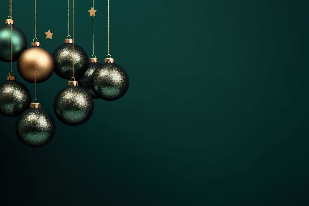 Christmas jewelry sphere green. AI generated Image by rawpixel.