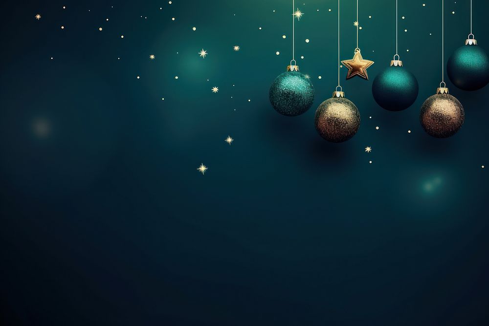 Christmas green blue illuminated. AI generated Image by rawpixel.