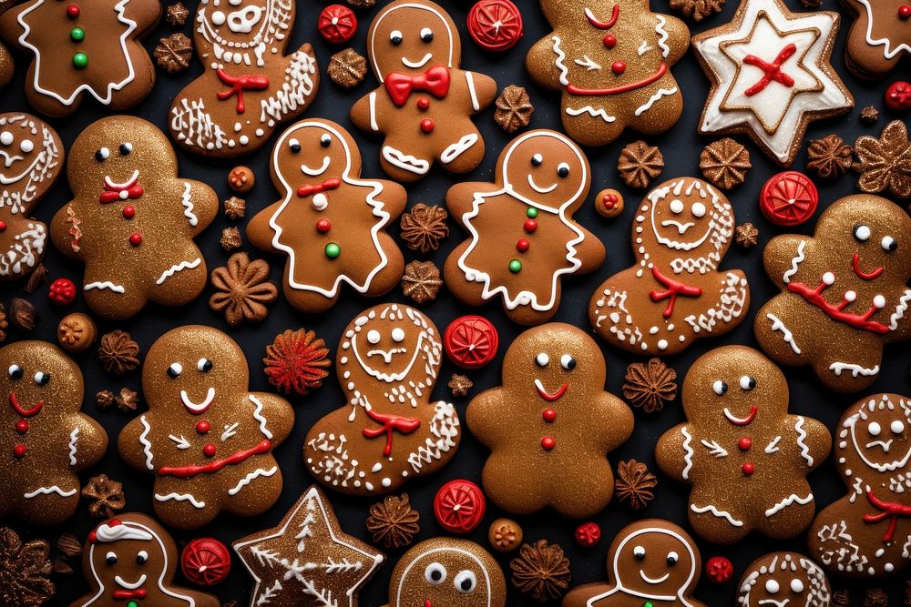 Cookies gingerbread food backgrounds. AI generated Image by rawpixel.